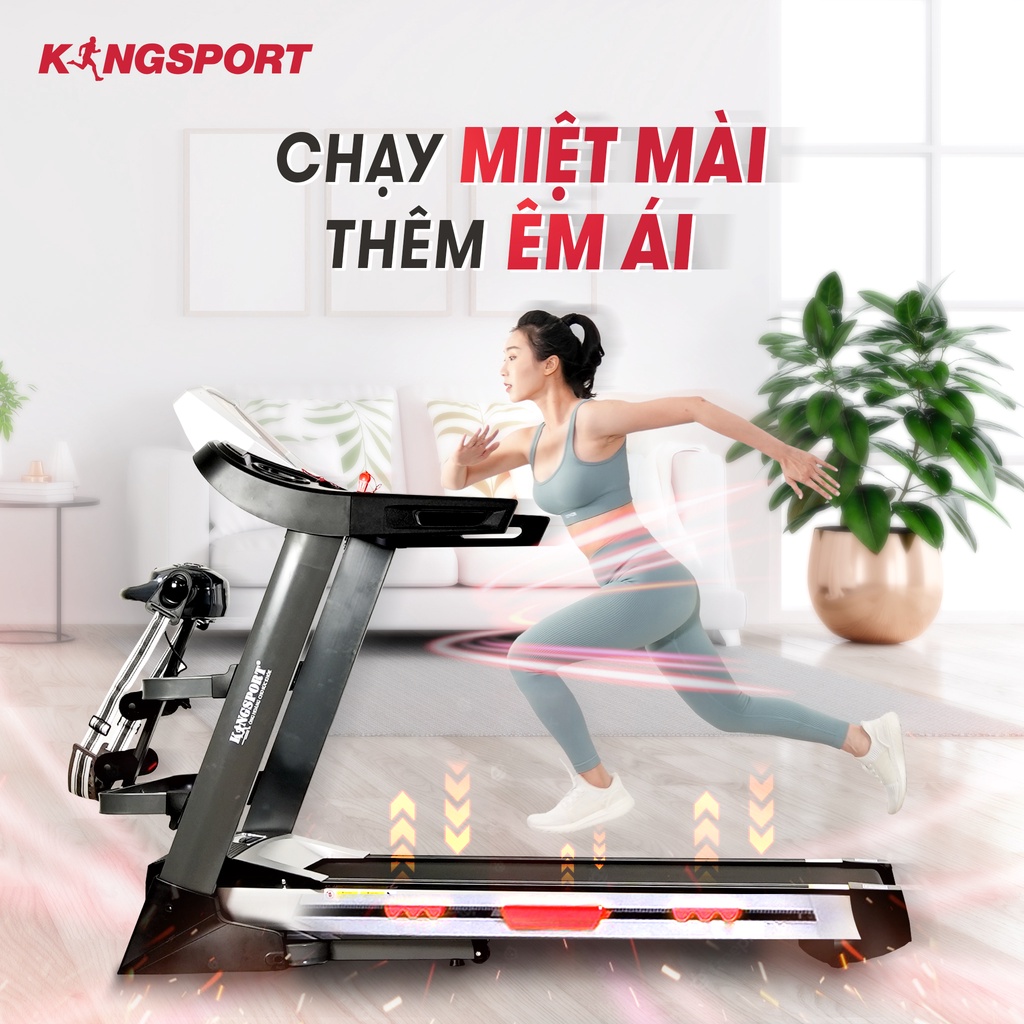 Máy chạy bộ KINGSPORT KS-2043 đa năng - Động cơ mạnh mẽ