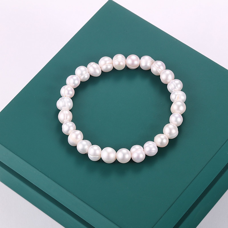 Vòng Tay Hạt Ngọc Trai Tự Nhiên Ba Màu 7-8mm Cho Nữ