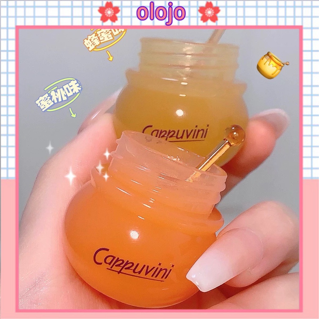 ⚜️Mặt nạ môi Cappuvini chiết xuất mật ong dưỡng ẩm chống nếp nhăn chống nứt nẻ chăm sóc da môi