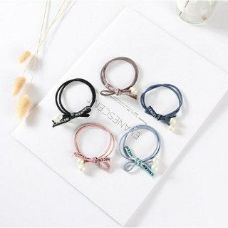 Dây chun cột tóc handmade nơ đính hạt
