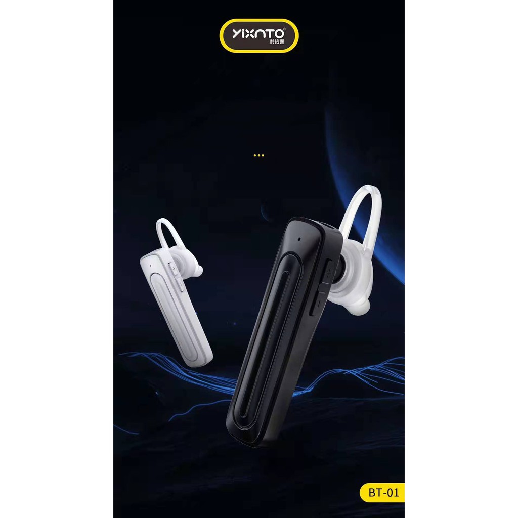 Tai nghe bluetooth headset BT-01 YIXNTO - Hàng chính hãng