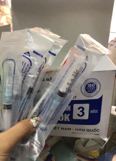 Ống tiêm 1cc(1ml), 3cc(3ml) và 5cc(5ml)dùng 1 lần