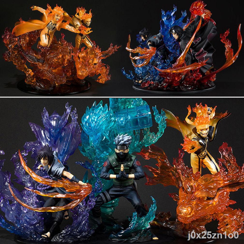 ◈✑▩Naruto trọn bộ ngọn lửa phải Sano Uchiha Sasuke Kakashi Xiaoying figure