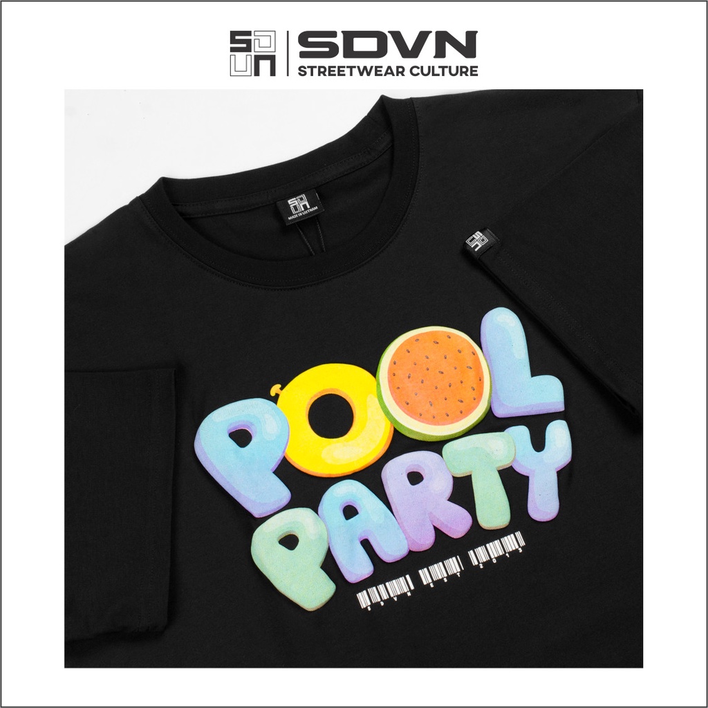 Áo Thun Unisex Nam Nữ Form Rộng Local Brand SDVN Pool Party