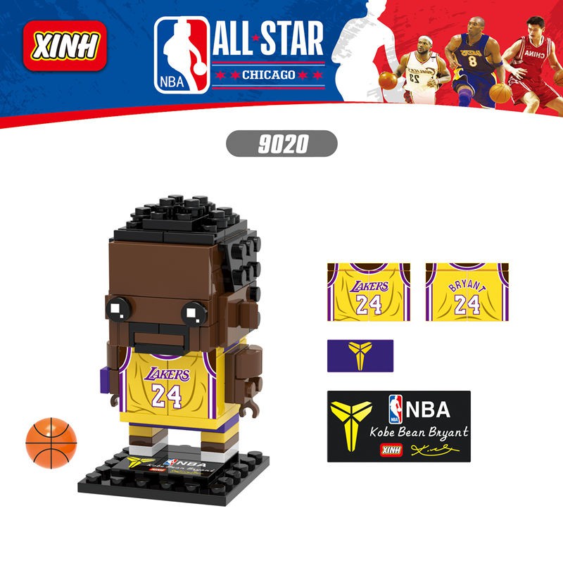 Bộ Đồ Chơi Lego Xếp Hình Cầu Thủ Bóng Rổ Kobe Bryant Michael Jordan