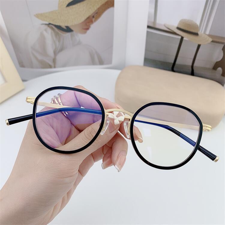 Xiaohongshu Kính Mát Gọng Trơn Kiểu retro Thời Trang Cho Nam Và Nữ