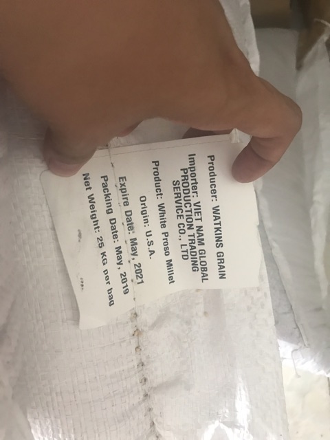 Hạt kê trắng xuất xứ Mỹ giàu dinh dưỡng gói 1kg