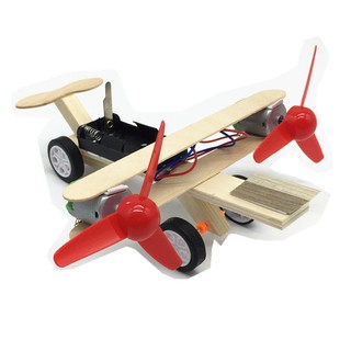 Máy bay đồ chơi mô hình thông minh tự lắp ráp bằng gỗ - haoshipshop
