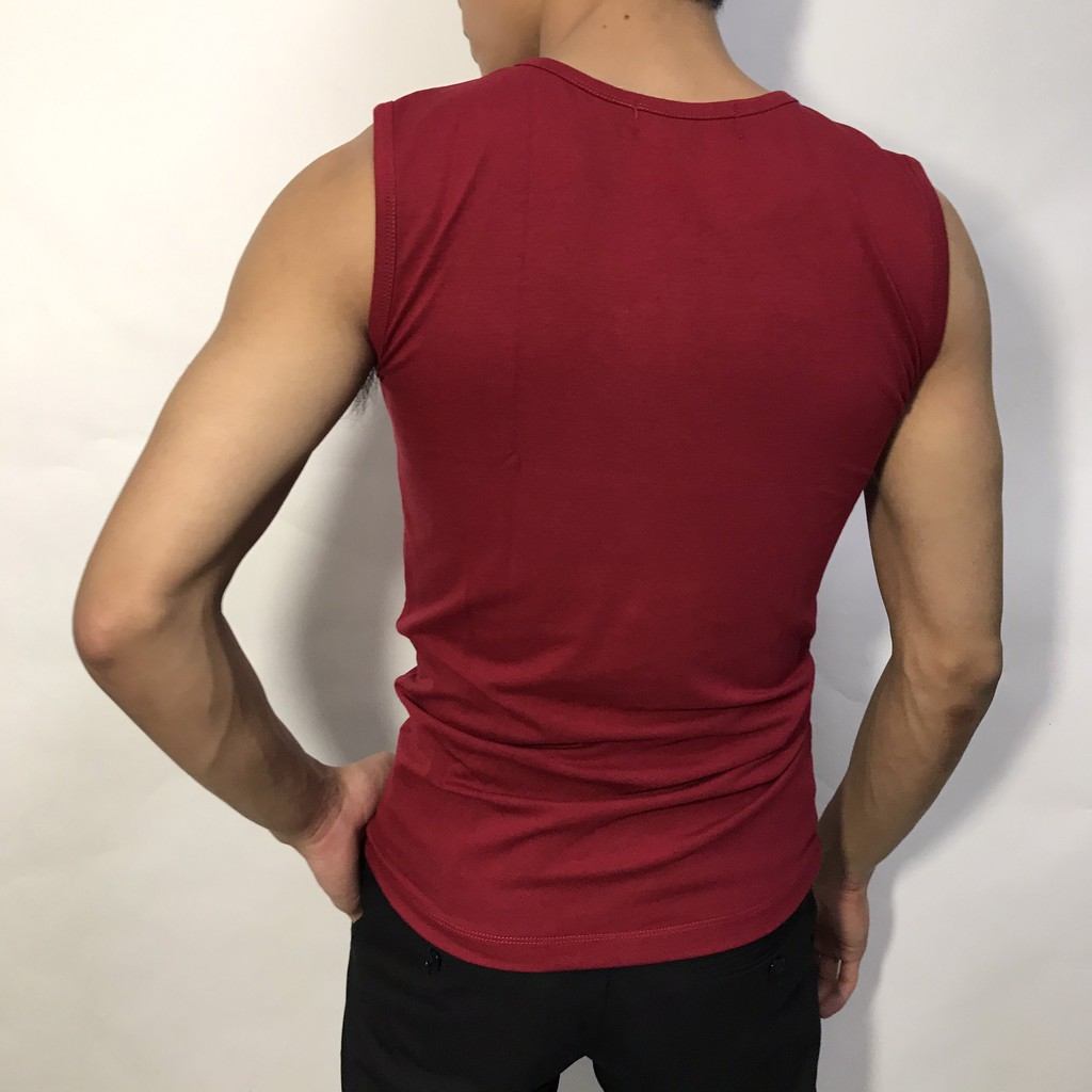 Áo ba lỗ sát nách nam KING 3 lỗ thun cotton co giãn tốt ôm body tập gym đẹp( U08 )