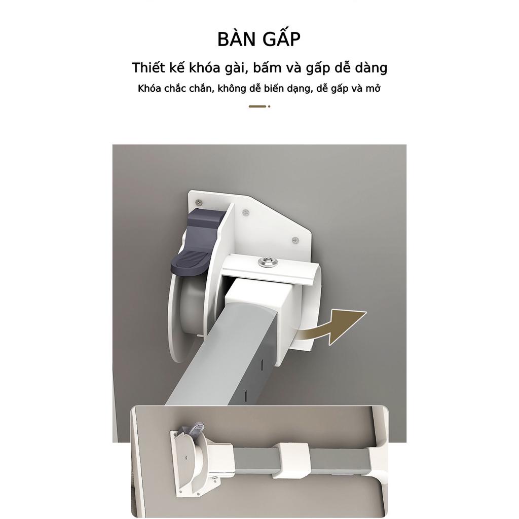 Bàn thông minh nâng hạ chiều cao khung nhôm chắc chắn, bàn làm việc học tập gấp gọn tiện lợi tiết kiệm không gian