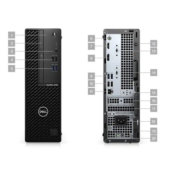 Máy tính để bàn Dell Optiplex 3080SFF-10500- Fedora Chính hãng | BigBuy360 - bigbuy360.vn