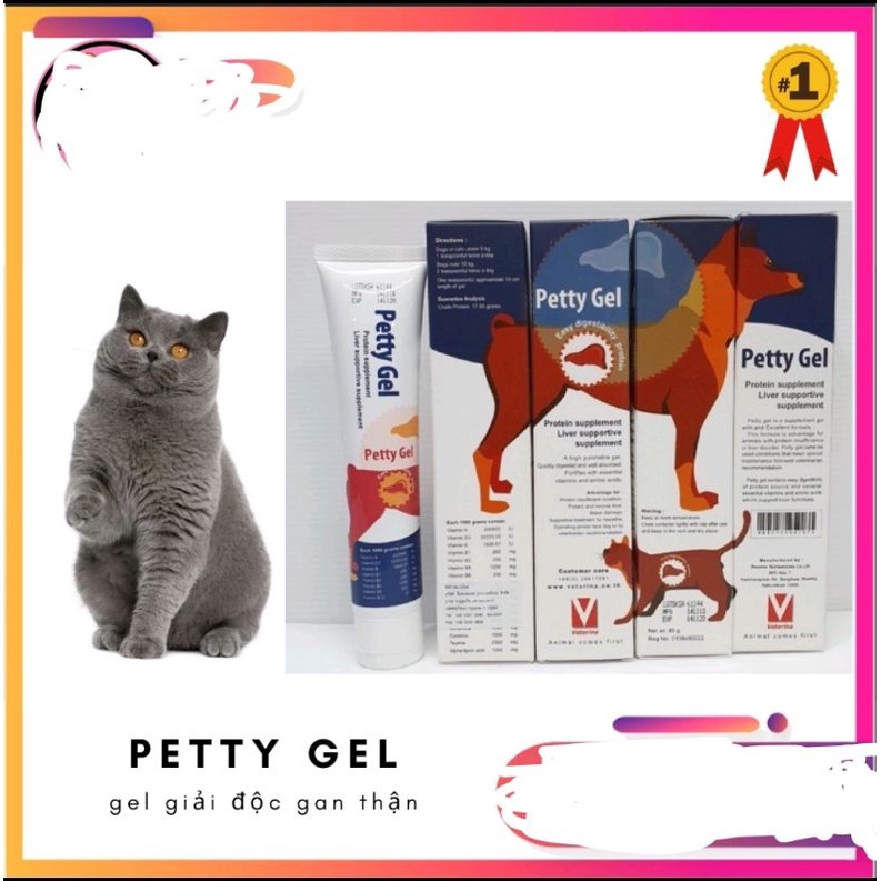 Petty Gel - gel dinh dưỡng bổ gan cho chó mèo