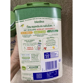 [HÀNG PHÁP] Sữa bột Bledina Bledilait các số 900gram.