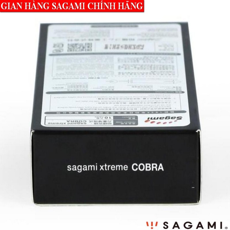 BAO CAO SU NHẬT BẢN Sagami Xtreme Cobra (Hộp 10 cái).