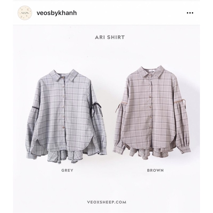 Pass áo sơ mi Veosbykhanh nâu
