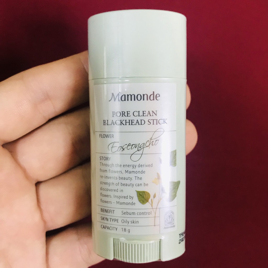 [SALE] [CAM KẾT 100% CHÍNH HÃNG] Thanh lăn mụn đầu đen MAMONDE PORE CLEAN BLACKHEAD STICK Hàn Quốc 18gr