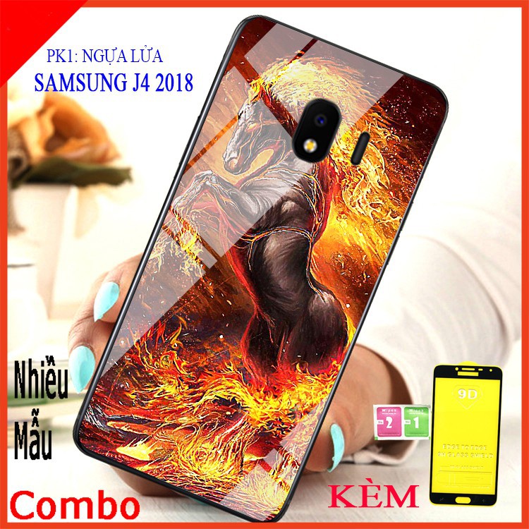 (COMBO ốp lưng )1 ốp lưng điện thoại SAMSUNG J4 2018 và 1 kính cường lực full màn hình SAMSUNG J4, Có kèm video sản phẩm