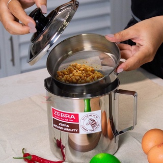 Ca nước Inox Có nắp- Vỉ Lược Zebra 151101 (1L), hàng Thái Lan