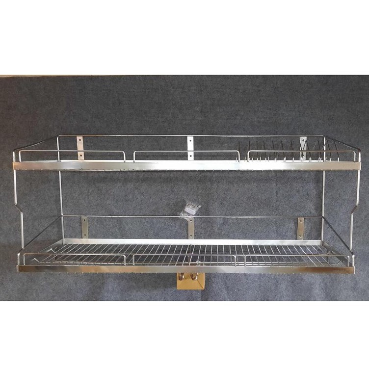 KỆ ÚP CHÉN BÁT INOX 304 - KỆ ĐỂ BÁT TRÊN BỒN RỬA BẮN TƯỜNG INOX