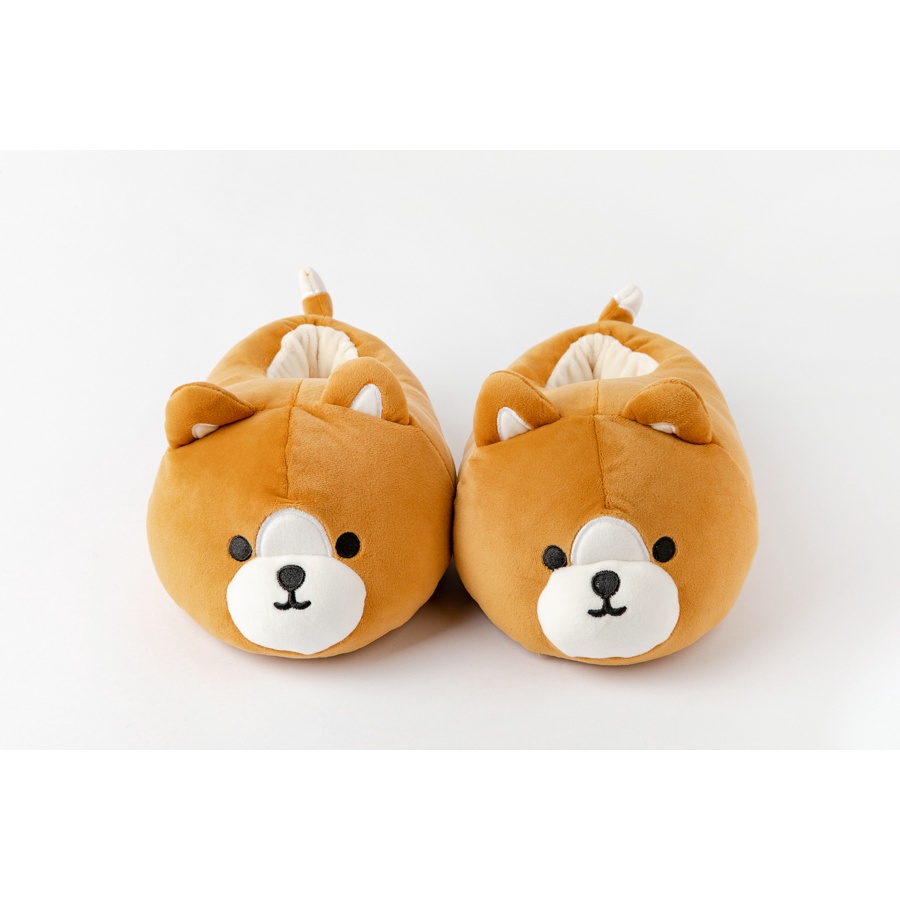 Dép Bông Đi Trong Nhà ARTBOX Hàn Quốc Hình Cún Corgi Màu Nâu Dễ Thương