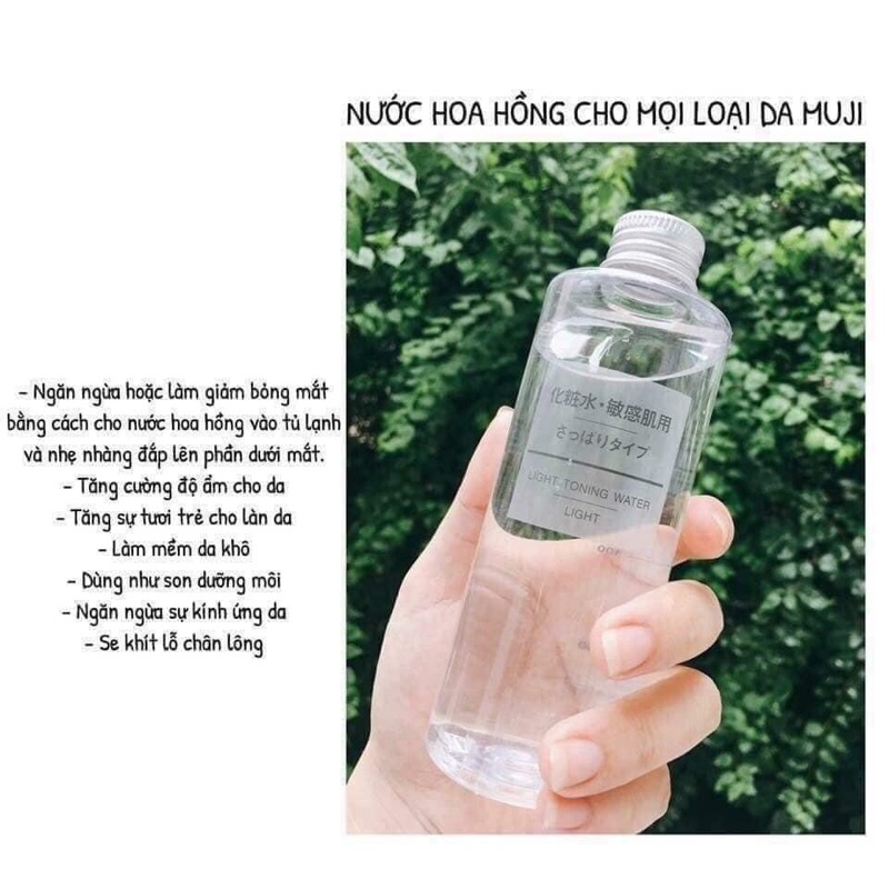 [Hàng _Nhật]    Nước hoa hồng Toner MUJI cân bằng da Muji Light Toning Water 200ml