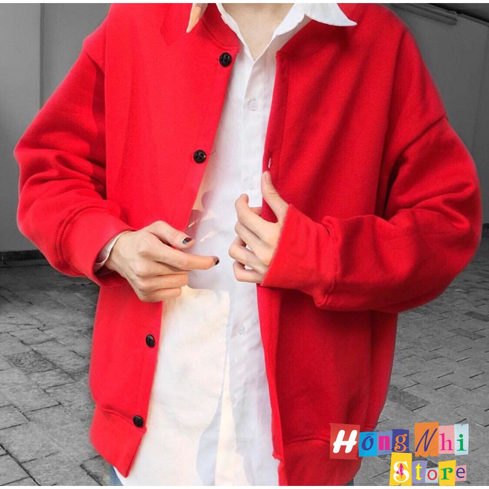 [Mã FAGREEN1505 giảm 10% tối đa 30K đơn 99K] ÁO KHOÁC CARDIGAN BASIC RED UNISEX MÀU ĐỎ - MM