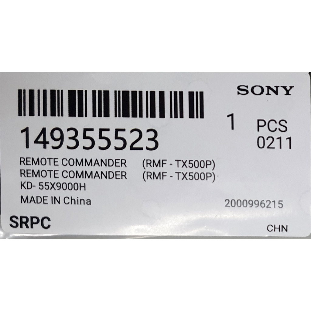 Remote tivi used for Sony TX500P Có Micro giọng nói hàng chính hãng không hộp