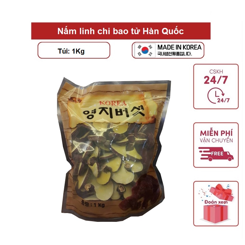 Nấm linh chi bao tử Hàn Quốc túi 1kg [ Nấm Linh Chi _ Quà Tặng Cao Cấp ]