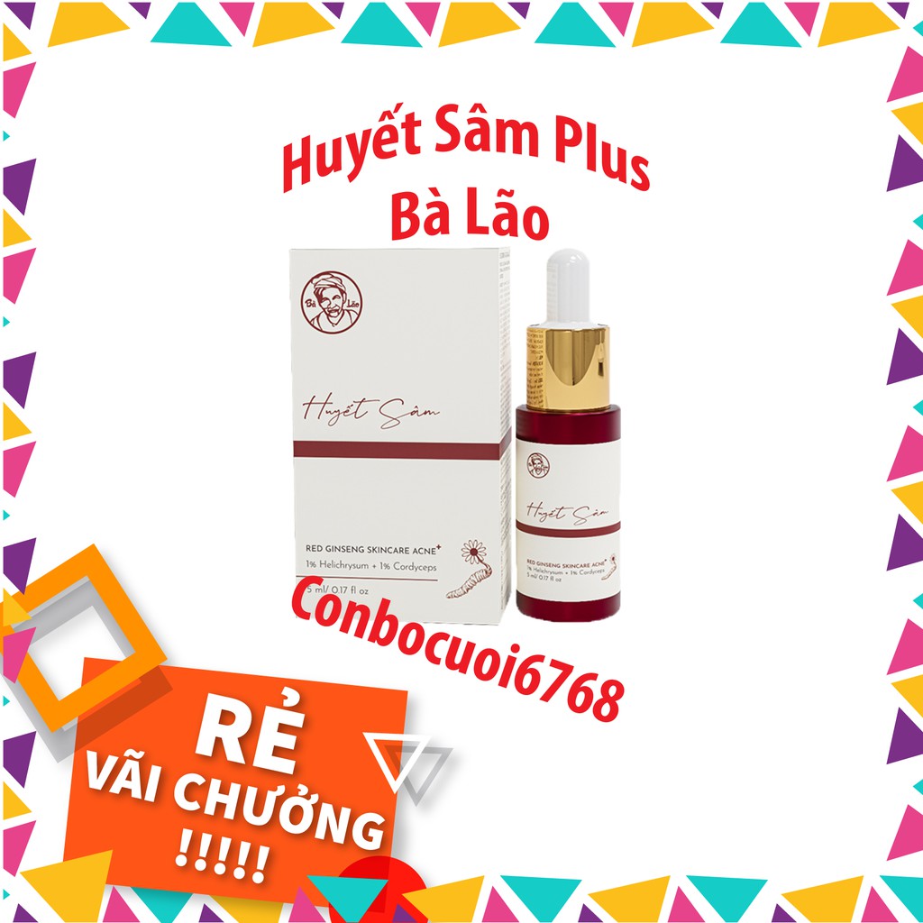 Combo Bà Lão Huyết Sâm Plus và Bột Huyết Sâm - Bộ đôi giảm mụn Cao Cấp