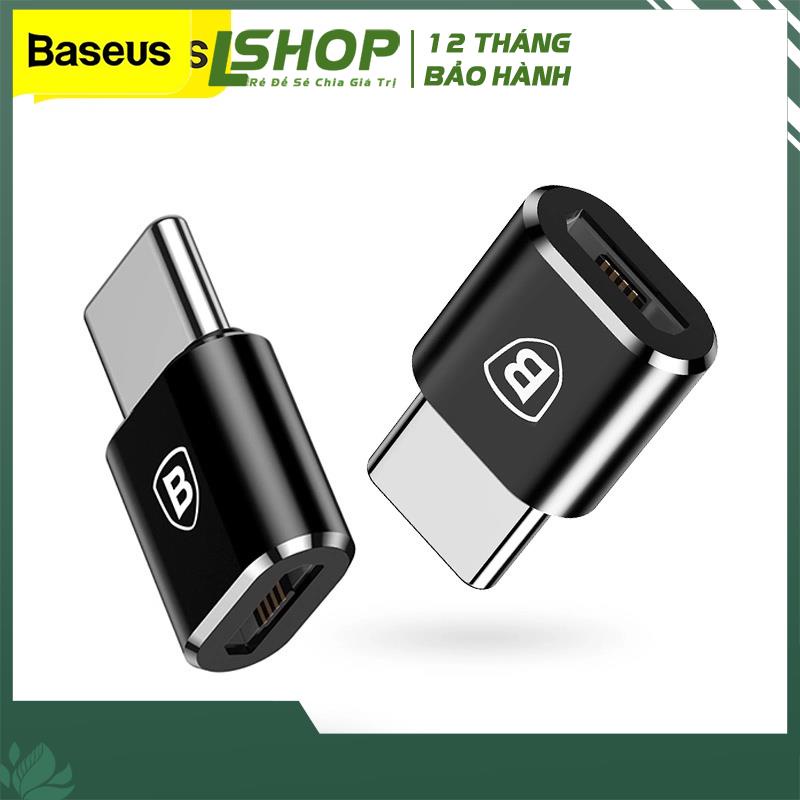 Đầu Chuyển Đổi OTG Baseus Cổng Micro Usb/ Type C - 12 tháng BH