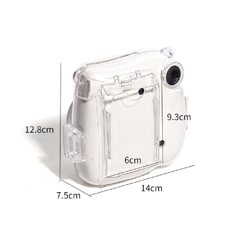 Lammcou Túi đựng ảnh PC instax mini 7 Hộp đựng trong suốt tương thích với Máy ảnh tức thì Fujifilm Instax Mini 7 (Không bao gồm máy ảnh)