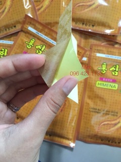 [Combo 3 gói] Miếng dán cao hồng sâm Hàn Quốc