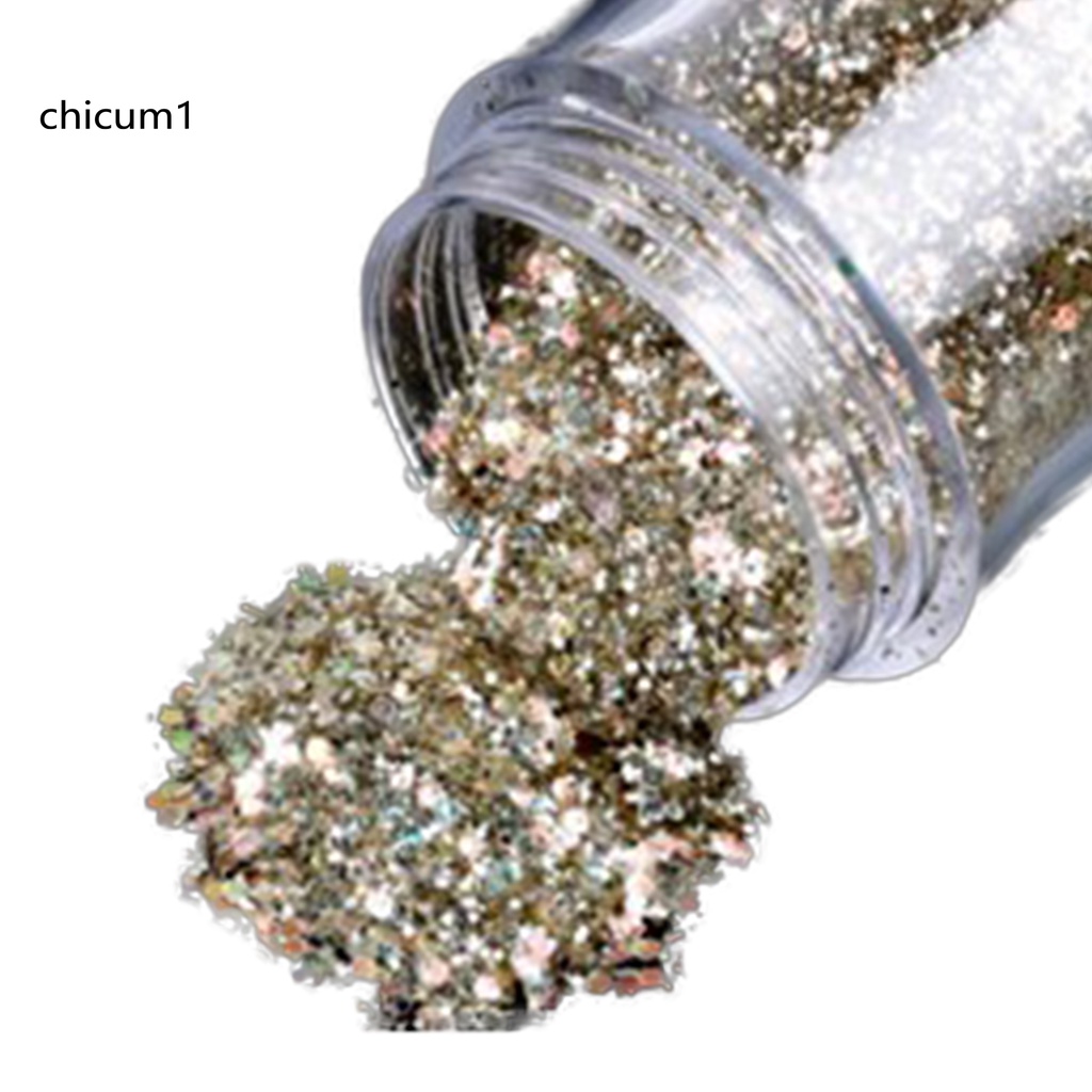 [Hàng mới về] Bột kim tuyến trang trí móng tay 10g DIY tùy chọn màu sắc