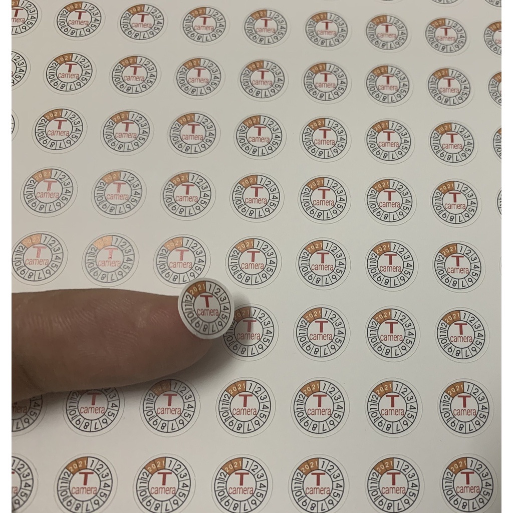 In tem vỡ, tem bảo hành và niêm phong, cắt bế theo yêu cầu riêng, miễn phí thiết kế trước khi đặt shopee