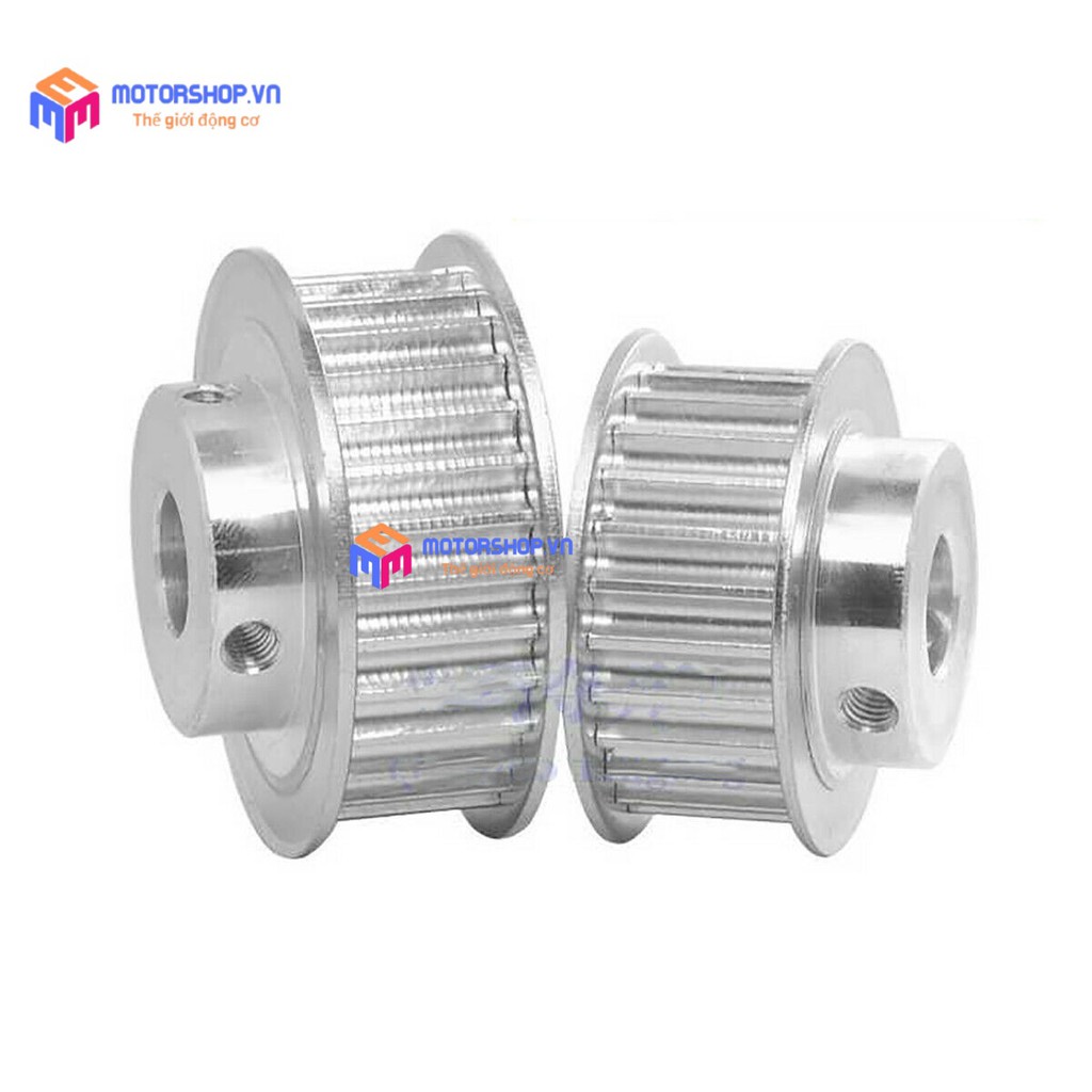 MTS Puly Bánh Răng Nhôm 5M 25 Răng Bản 16mm Trục 6mm và 10mm