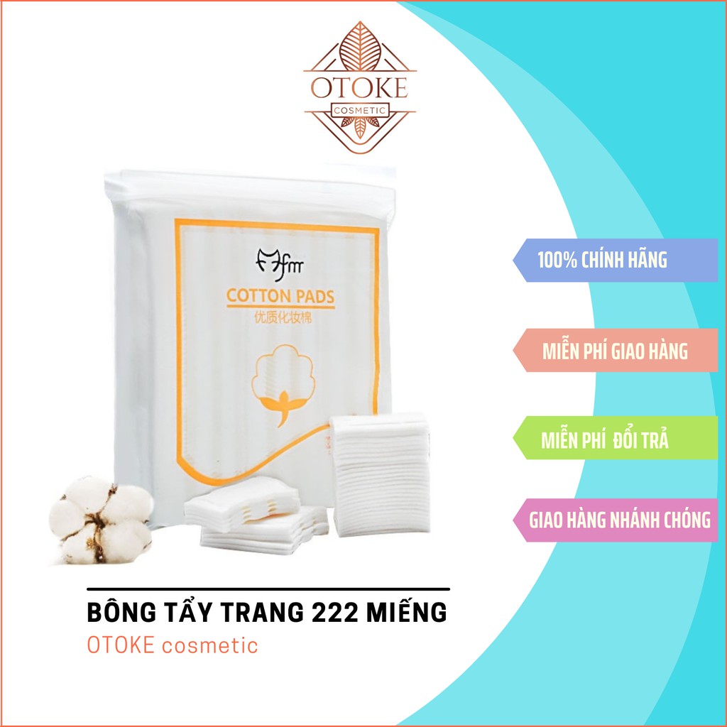 Bông Tẩy Trang 222 miếng 3 Lớp