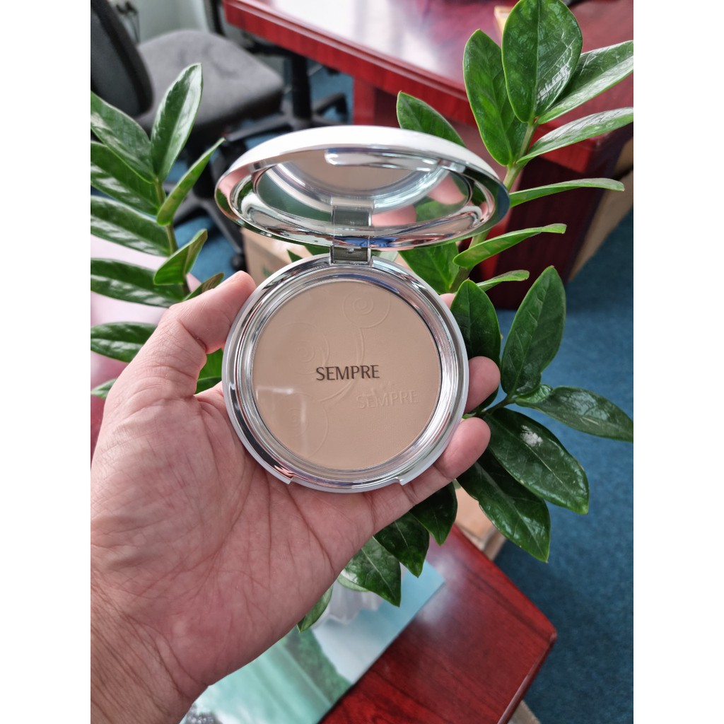 Phấn phủ siêu mịn kiềm dầu GEO trắng Sempre Happy & Please Pact số 1 | BigBuy360 - bigbuy360.vn