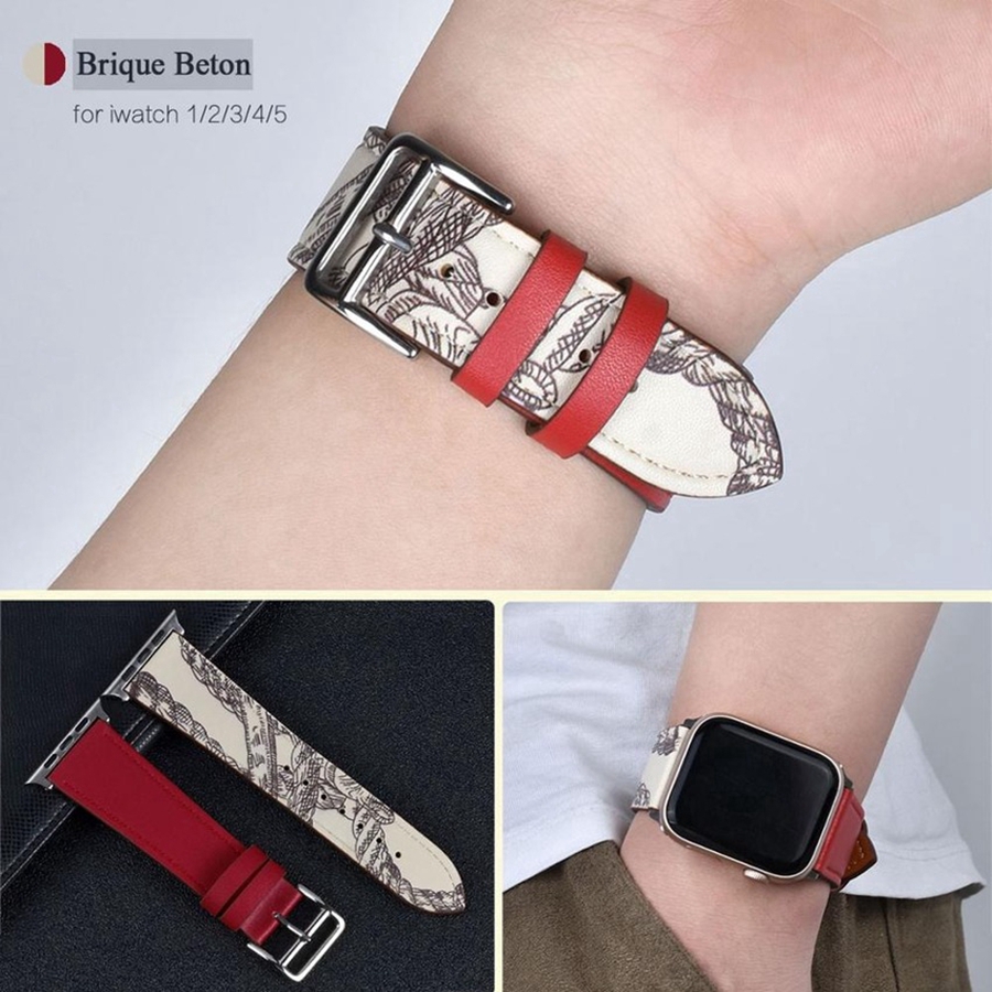 Dây Da Chất Lượng Cao Cho iWatch 40mm 44mm 41mm 45mm 49mm 42mm 38mm Series 2 3 4 5 6 SE 7 8