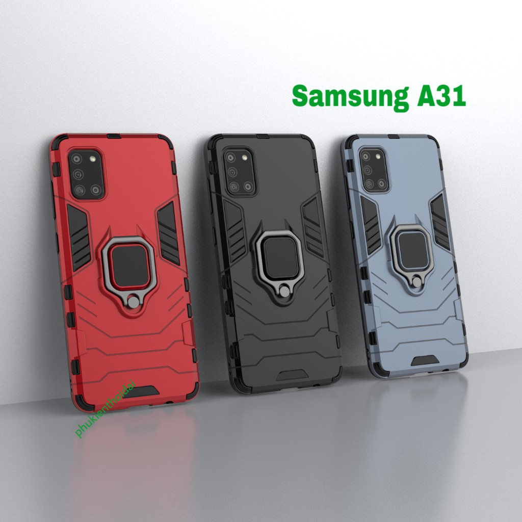 Ốp lưng Samsung Galaxy A31 chống sốc Iron Man Iring siêu bền chống va đập mạnh 1