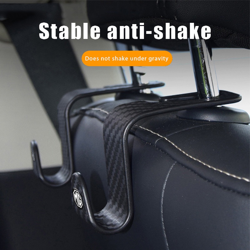 Móc Treo Đồ Gắn Lưng Ghế Xe Hơi Bằng Sợi Carbon Tiện Dụng Cho MG ZS HS MG3 MG5