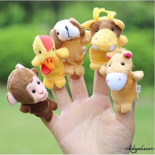 Set 12 con rối đeo ngón tay hình các con vật xinh xắn dành cho các bé