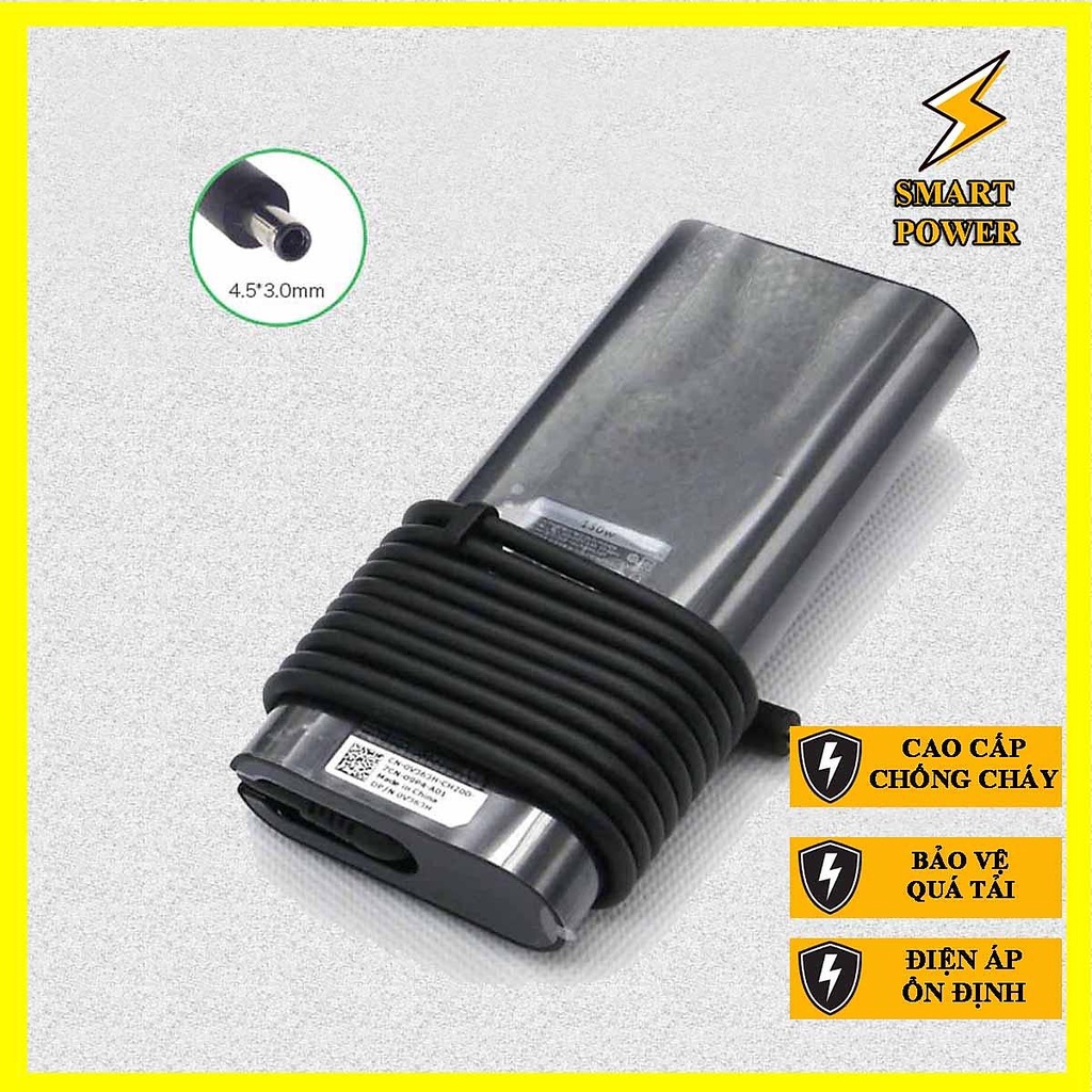 Sạc laptop Dell Precision 5520 15 5520 có đèn báo - Hàng Chính Hãng