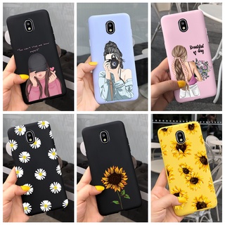 Ốp điện thoại TPU mềm họa tiết hoa cho Samsung Galaxy J3 Pro 2017/ J5 Pro/ J7 Pro (2017) J330G J530G J730G