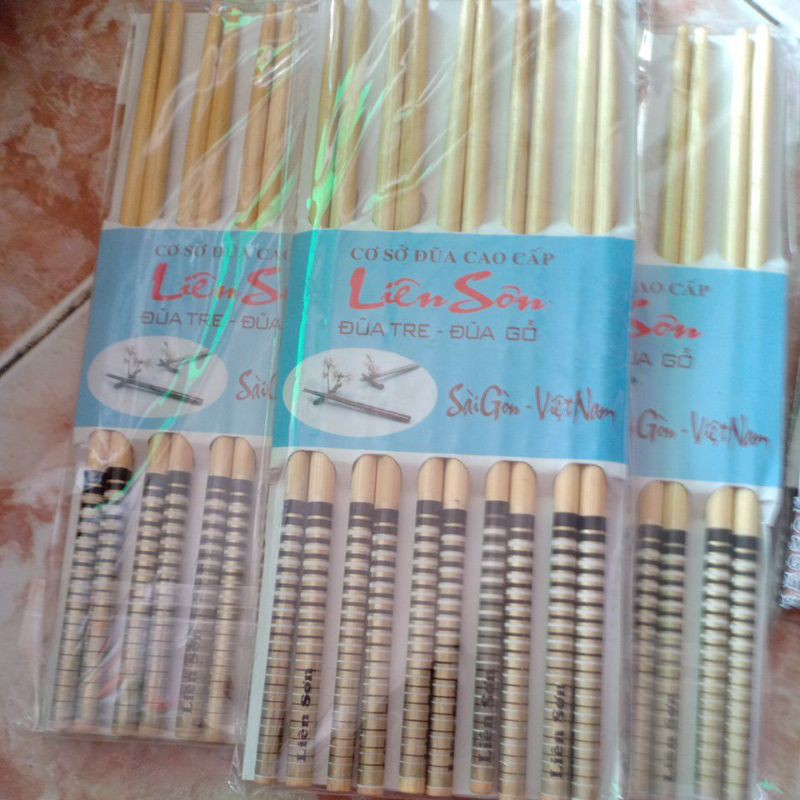 đũa gỗ 1 chục Liên Sơn