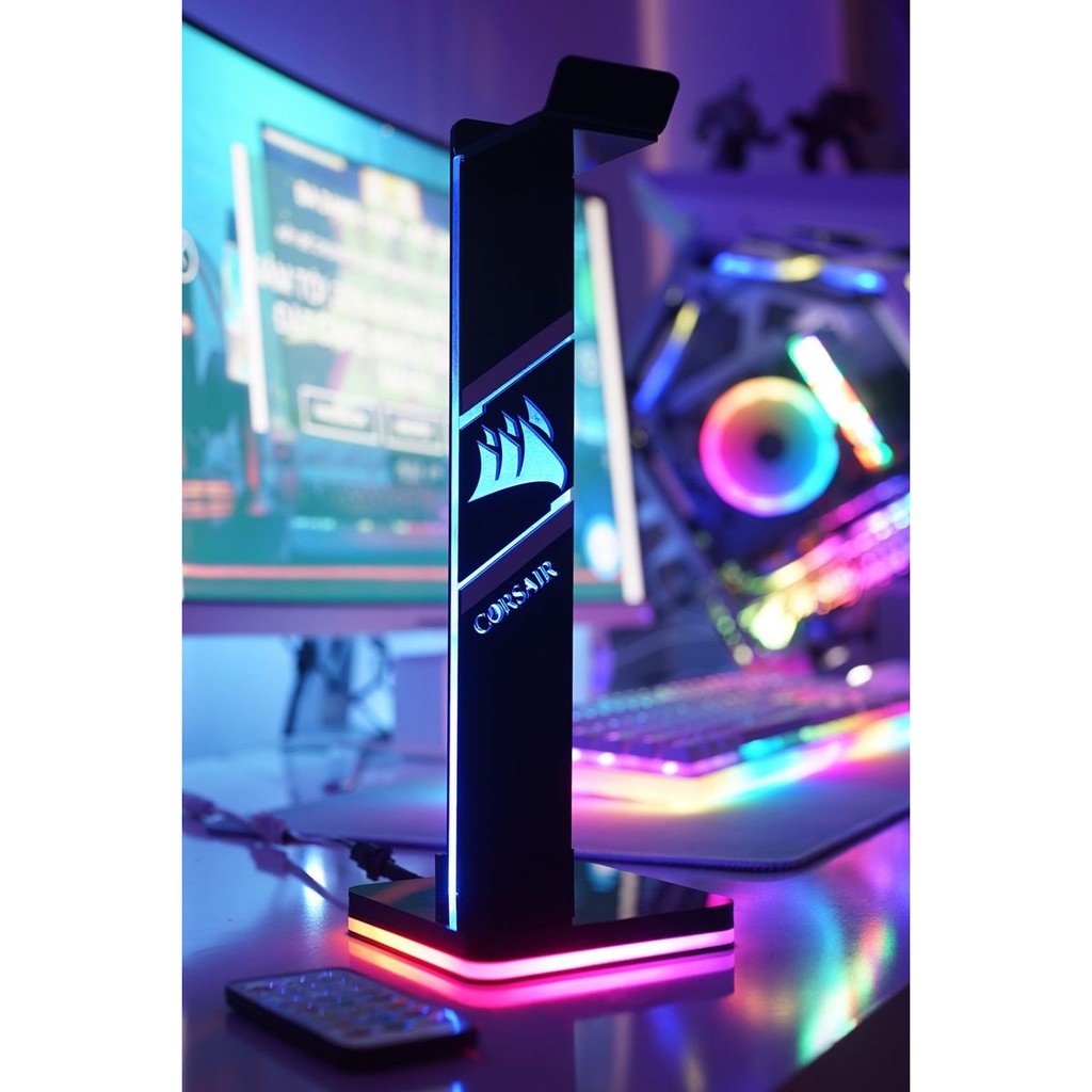 GIÁ TREO TAI NGHE LED RGB BASIC LOGITECH, RAZER, ASUS, AORUS, HYPERX, MSI, CORSAIR