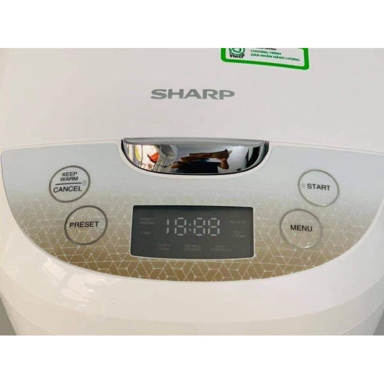 Nồi cơm điện tử 1,8L Sharp KS-COM186EV-GL