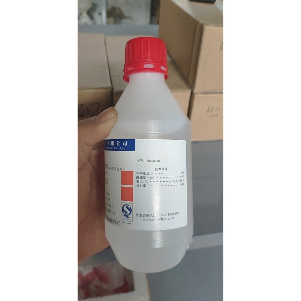 Hóa chất Triton X-100 hãng Zhanyun CAS 9002-93-1 chai 500ml