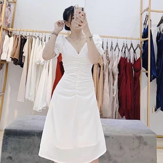 Đầm váy freesize nhúng eo 3 màu