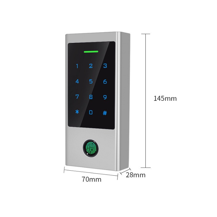 Đầu đọc vân tay Access Control kết nối Bluetooth - Kiểm Soát Ra Vào bằng Vân Tay, Thẻ Từ, Pass,app TUYA/TTLOCK