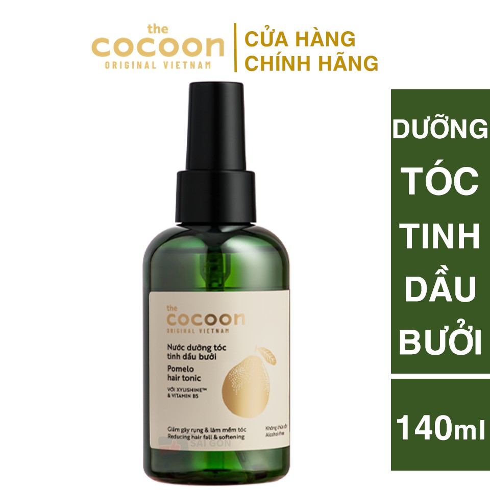 [CHÍNH HÃNG] Nước Dưỡng Tóc Tinh Dầu Bưởi Cocoon 140ml (Pomelo hair tonic)